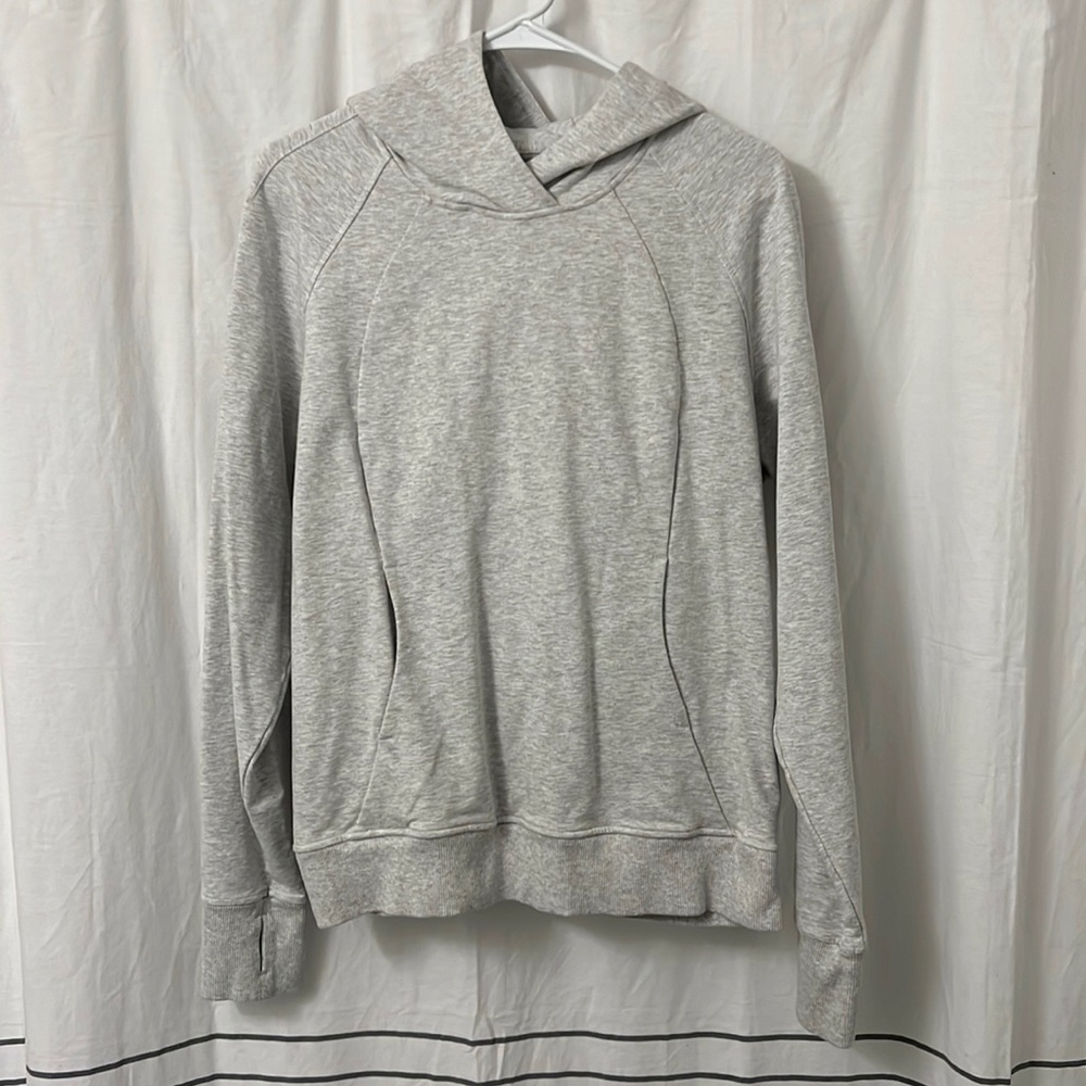 lululemon athletica Light Gray Hooded Sweatshirt